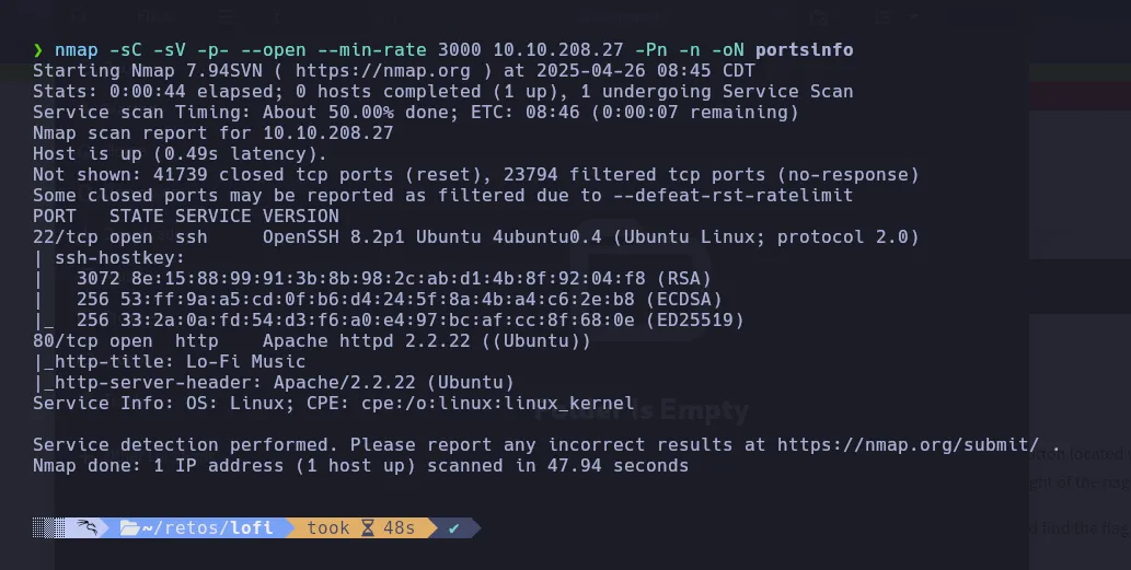 Escaneo Nmap
